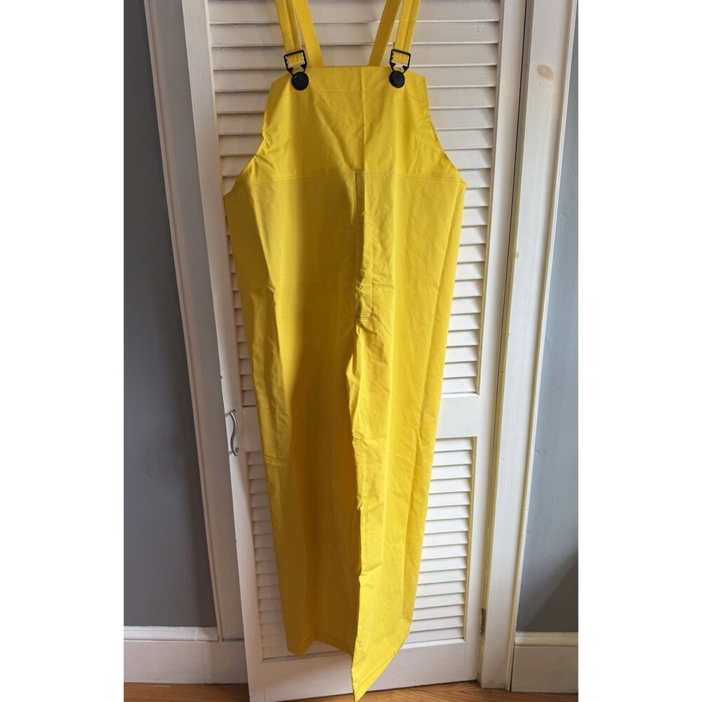 Tingley Yellow Rain Bib Overalls Waterproof Size XL Fishing Workwear  30” Inseam